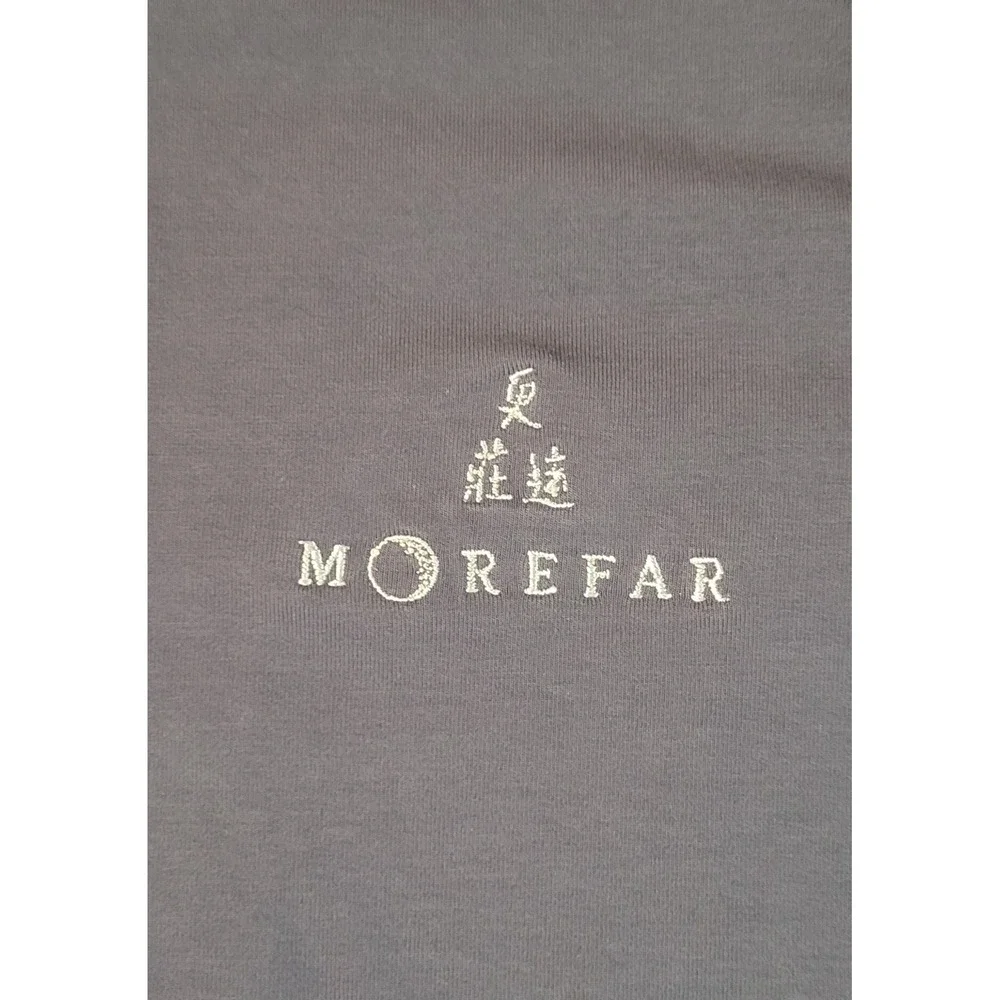 TravisMathew Mens Navy Blue Morefar Logo Quarter Zip Pullover Sweatshirt S